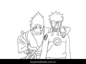 Sasuke Uchiha boyama sayfası – yaratıcılık, eğlenceli etkinlik