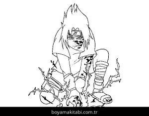 Sasuke Uchiha boyama sayfası – yaratıcılığı geliştirir, keyifli zaman
