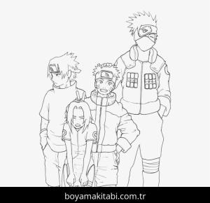 Sasuke Uchiha boyama sayfası – eğlenceli etkinlik, el becerilerini geliştirir