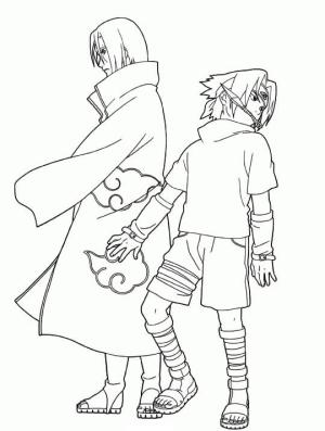 Sasuke boyama sayfası,  coloring page, Sasuke vs Itachi, 