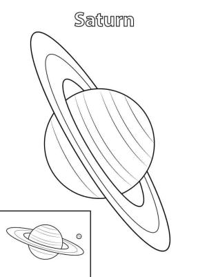 Satürn boyama sayfası,  coloring page, Satürn Gezegeni, 