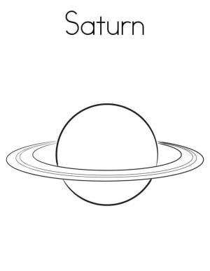 Satürn boyama sayfası,  coloring page, Normal Satürn, 