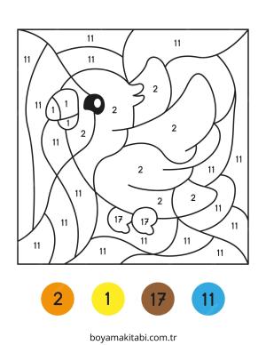 Sayılar boyama sayfası – boyama etkinliği, çocuk aktivitesi