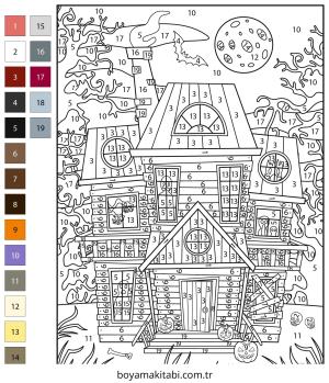 Sayılar boyama sayfası – boyama etkinliği, çocuk aktivitesi