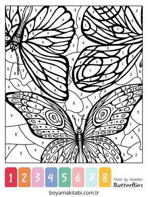 Sayılar boyama sayfası – keyifli zaman, renkli çizimler