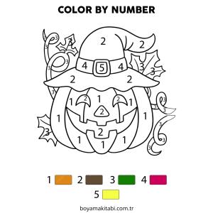 Sayılar boyama sayfası – okul öncesi, evde etkinlik