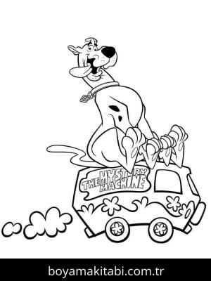 Scooby Doo boyama sayfası – eğitici aktivite, yaratıcılık