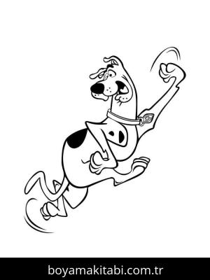 Scooby Doo boyama sayfası – renkli çizimler, okul öncesi