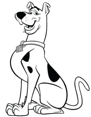 Scooby Doo boyama sayfası,  coloring page, Eğlenceli Scooby Doo, 