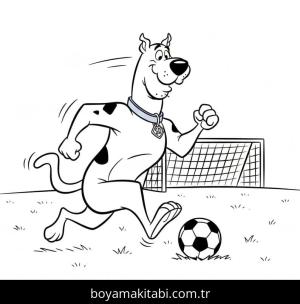 Scooby Doo boyama sayfası – çocuklar için, çizgi film temalı