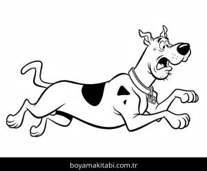 Scooby Doo boyama sayfası – el becerilerini geliştirir, boyama çalışması