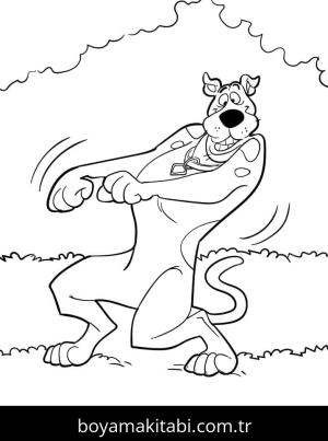 Scooby Doo boyama sayfası – boyama çalışması, yaratıcılığı geliştirir