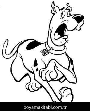 Scooby Doo boyama sayfası – yaratıcılığı geliştirir, keyifli zaman