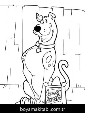 Scooby Doo boyama sayfası – çocuk aktivitesi, PDF indir