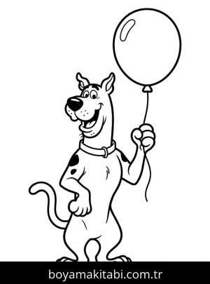 Scooby Doo boyama sayfası – yaratıcılığı geliştirir, keyifli zaman