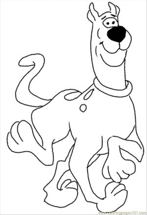 Scooby Doo boyama sayfası,  coloring page, Scooby Doo çizimi, 