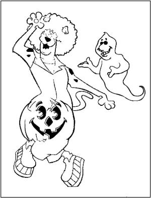 Scooby Doo boyama sayfası,  coloring page, Cadılar Bayramı’nda Scooby Doo, 