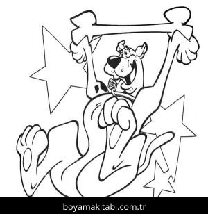 Scooby Doo boyama sayfası – sevimli karakter, sanatsal çalışma