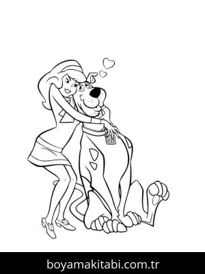 Scooby Doo boyama sayfası – boyama çalışması, yaratıcılığı geliştirir