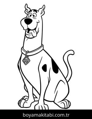 Scooby Doo boyama sayfası – boyama etkinliği, çocuk aktivitesi