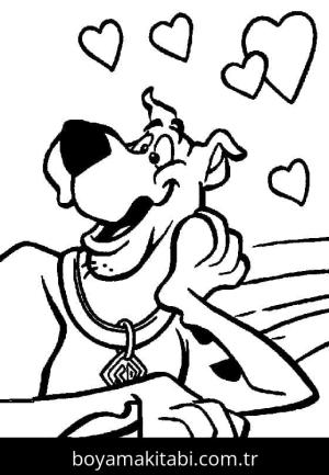 Scooby Doo boyama sayfası – keyifli zaman, renkli çizimler