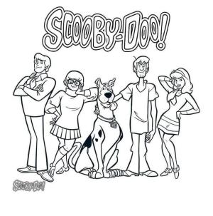 Scooby Doo boyama sayfası,  coloring page, Temel Scooby Doo ve Arkadaşları, 