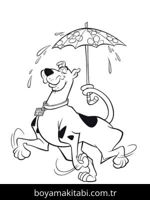 Scooby Doo boyama sayfası – sevimli karakter, sanatsal çalışma