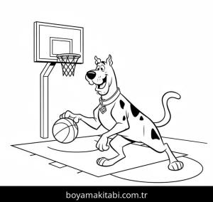 Scooby Doo boyama sayfası – evde etkinlik, ücretsiz yazdır
