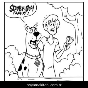 Scooby Doo boyama sayfası – evde etkinlik, ücretsiz yazdır