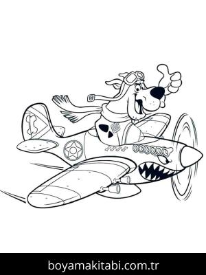 Scooby Doo boyama sayfası – kolay boyama, eğitici aktivite