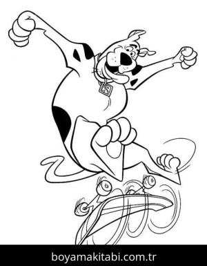 Scooby Doo boyama sayfası – boyama çalışması, yaratıcılığı geliştirir