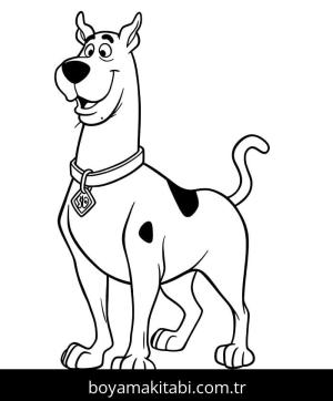 Scooby Doo boyama sayfası – okul öncesi, evde etkinlik
