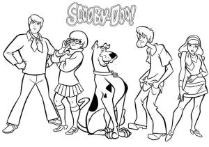 Scooby Doo boyama sayfası,  coloring page, Scooby Doo’nun Ailesi, 