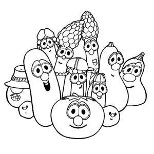 Sebze boyama sayfası,  coloring page, Karikatür Sebzeler, 