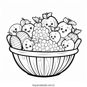 Sebze boyama sayfası – ücretsiz yazdır, boyama etkinliği