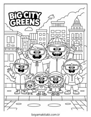 Şehir boyama sayfası – el becerilerini geliştirir, boyama çalışması