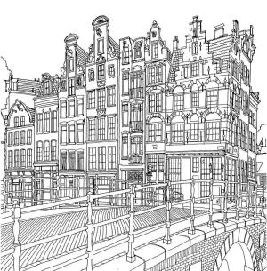 Şehir boyama sayfası,  coloring page, Muhteşem şehir, 