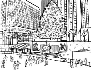 Şehir boyama sayfası,  coloring page, New York Şehir Basın, 