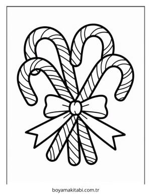 Şeker boyama sayfası – eğlenceli etkinlik, el becerilerini geliştirir