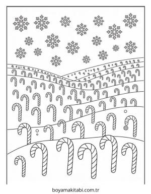 Şeker boyama sayfası – boyama etkinliği, çocuk aktivitesi