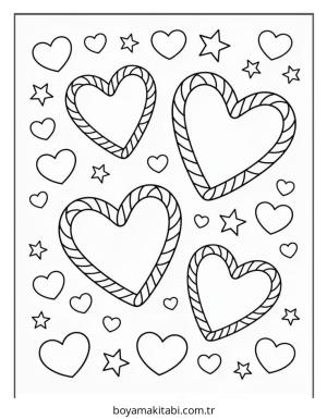 Şeker boyama sayfası – okul öncesi, evde etkinlik