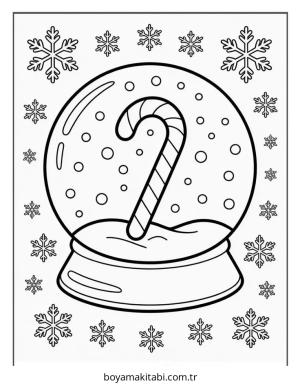 Şeker boyama sayfası – renkli çizimler, okul öncesi