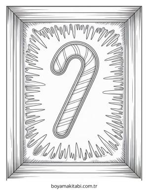 Şeker boyama sayfası – eğitici aktivite, yaratıcılık