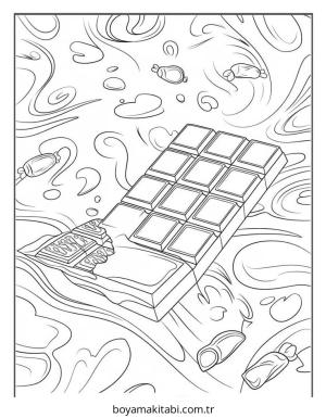 Şeker boyama sayfası – ücretsiz yazdır, boyama etkinliği