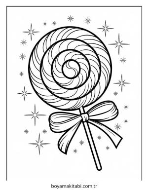 Şeker boyama sayfası – yaratıcılığı geliştirir, keyifli zaman