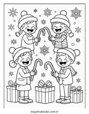 Şeker boyama sayfası – el becerilerini geliştirir, boyama çalışması