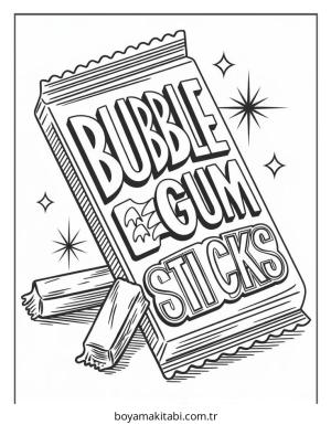 Şeker boyama sayfası – ücretsiz yazdır, boyama etkinliği