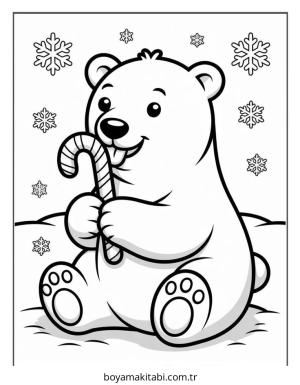 Şeker boyama sayfası – eğlenceli etkinlik, el becerilerini geliştirir