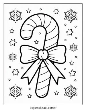 Şeker boyama sayfası – renkli çizimler, okul öncesi
