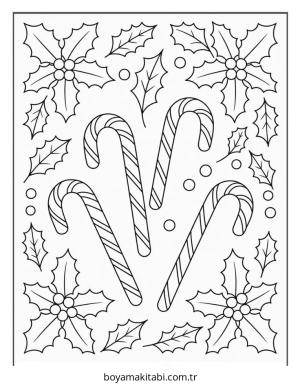 Şeker boyama sayfası – PDF indir, sevimli karakter